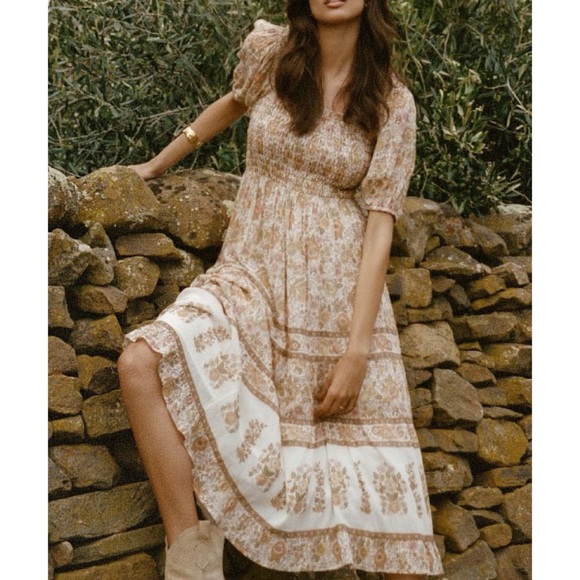 Spell and the Gypsy Collective 
Juniper Shirred Dress Color Combo - Cream XS - Picture 12 of 15